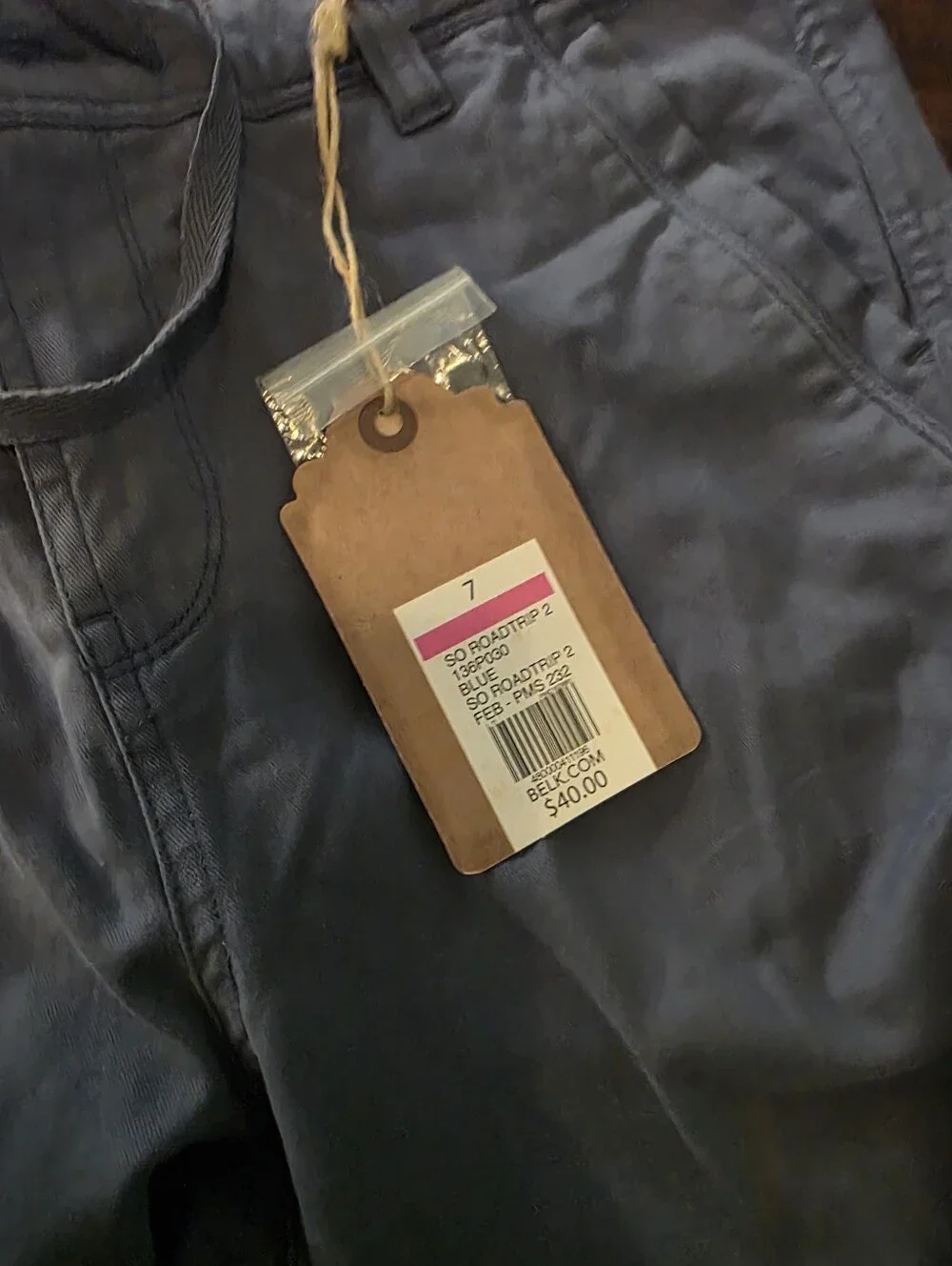 Blue Utility Style Pants